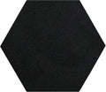 Ambiant Pet Friendly Solid Color Area Rug Black 6 ft Hexagon - Soft