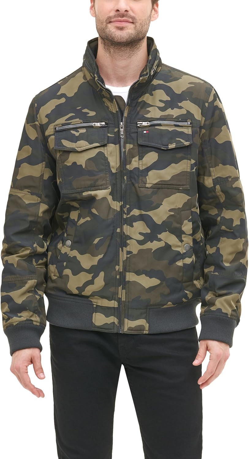 Tommy Hilfiger Men's Water Resistant Performance Bomber Jacket