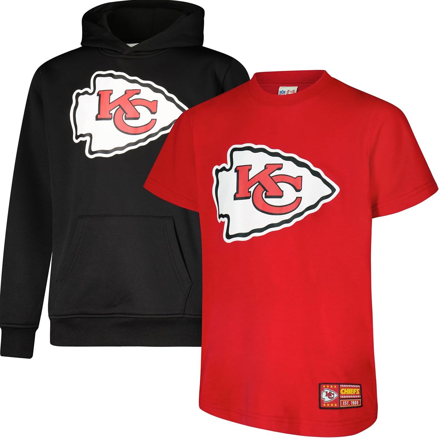 Ultra Game Youth NFL Official Super Soft T-Shirt & Hoodie Set
