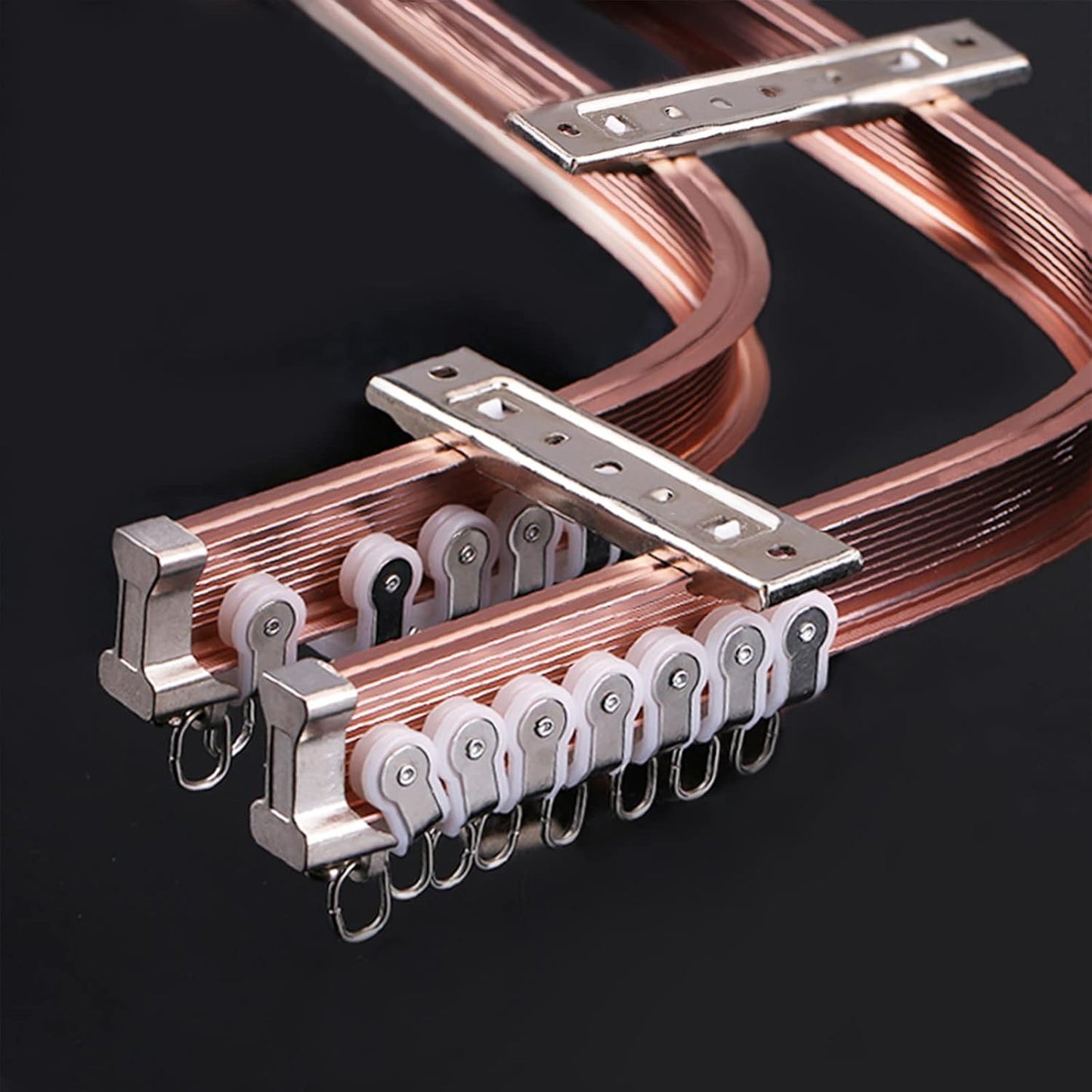 Silent Rose Gold Curtain Tracks - Flexible & Luxurious!