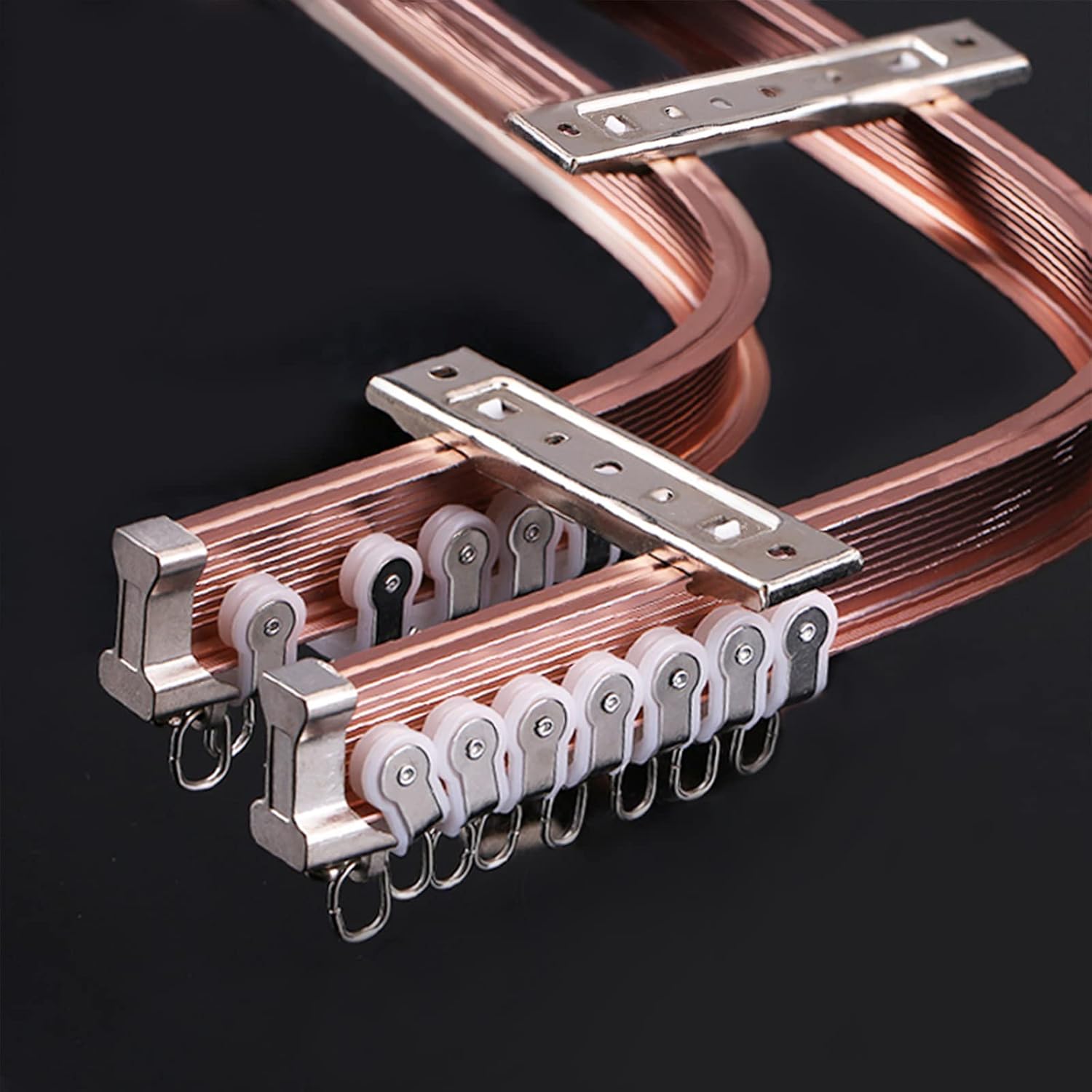 Silent Rose Gold Curtain Tracks - Flexible & Luxurious!