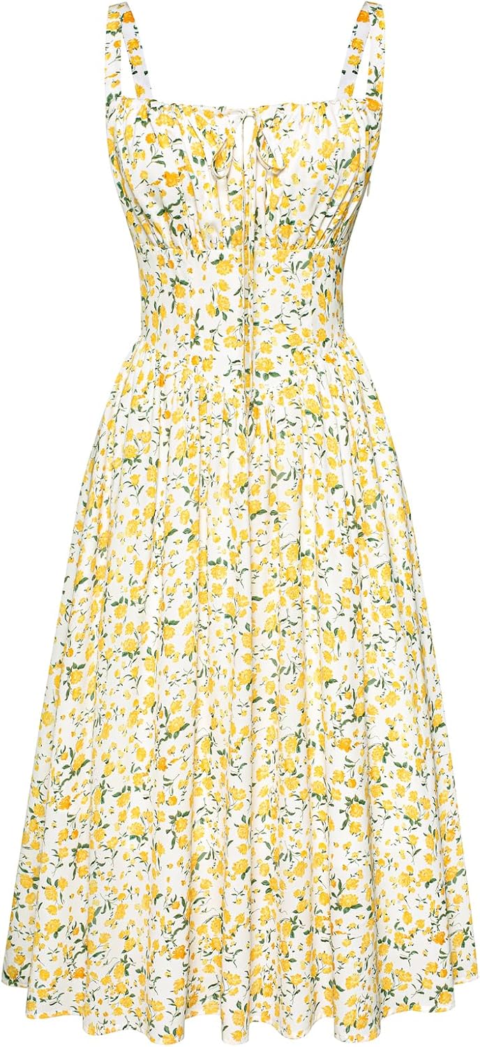 Floral Printed Corset Dress for Stylish Summer Outfits