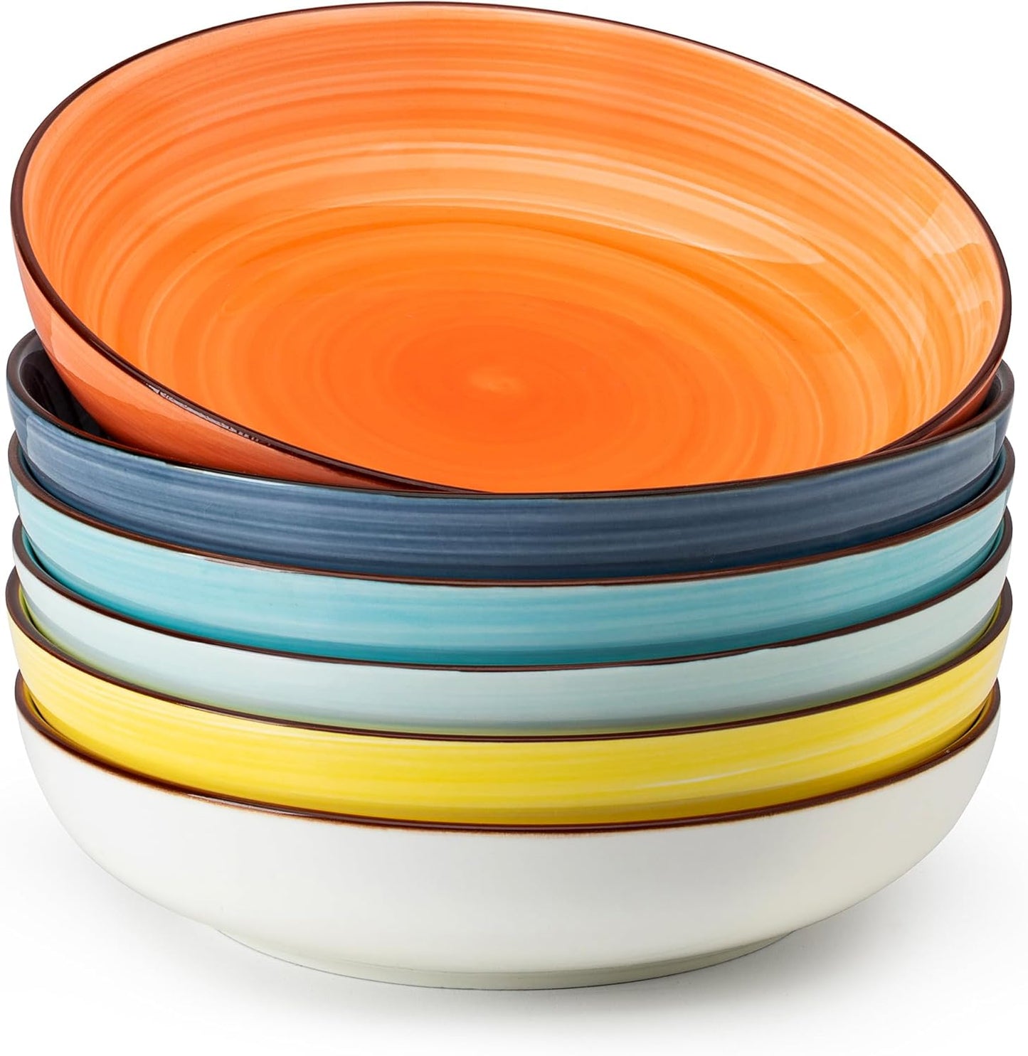Sweese Extra Large Ceramic Pasta Bowls for Vibrant Dining