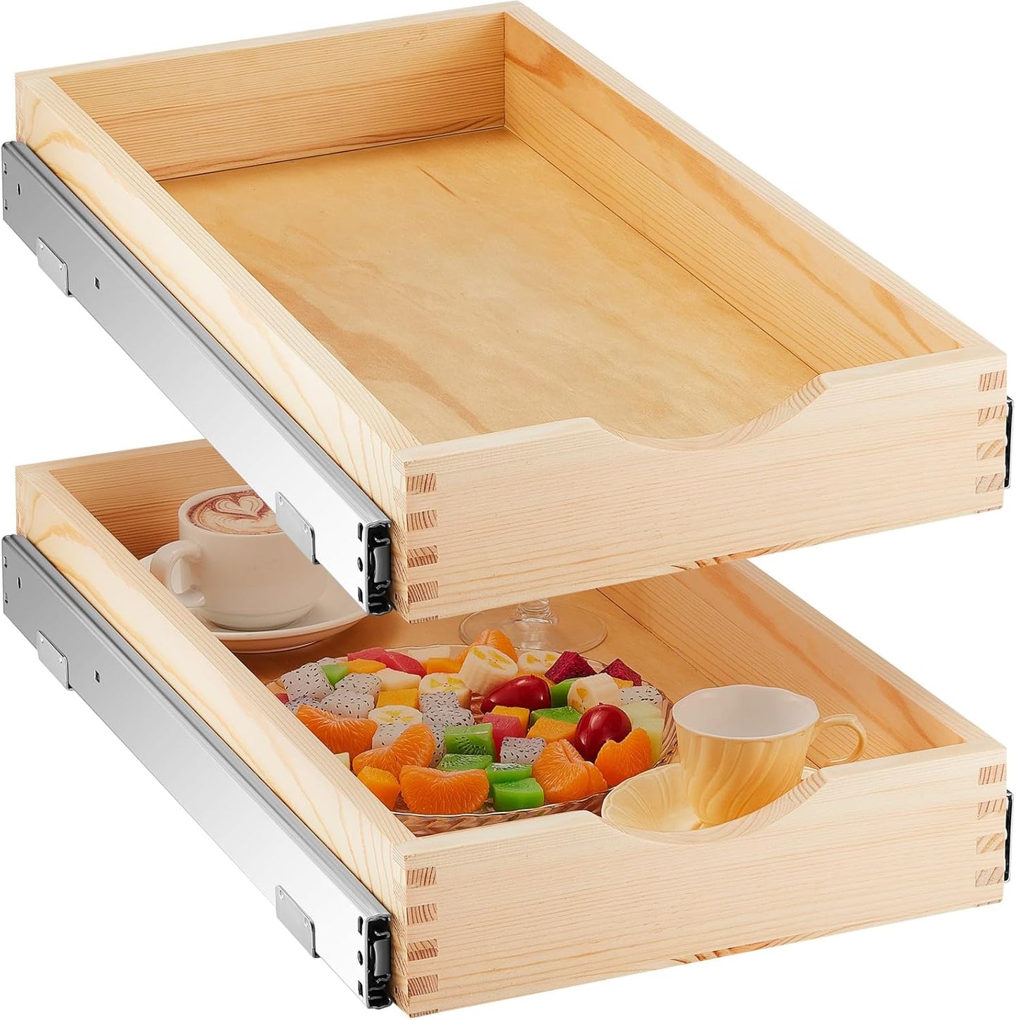Menkxi Pull Out Tray Cabinet Organizer for Efficient Storage