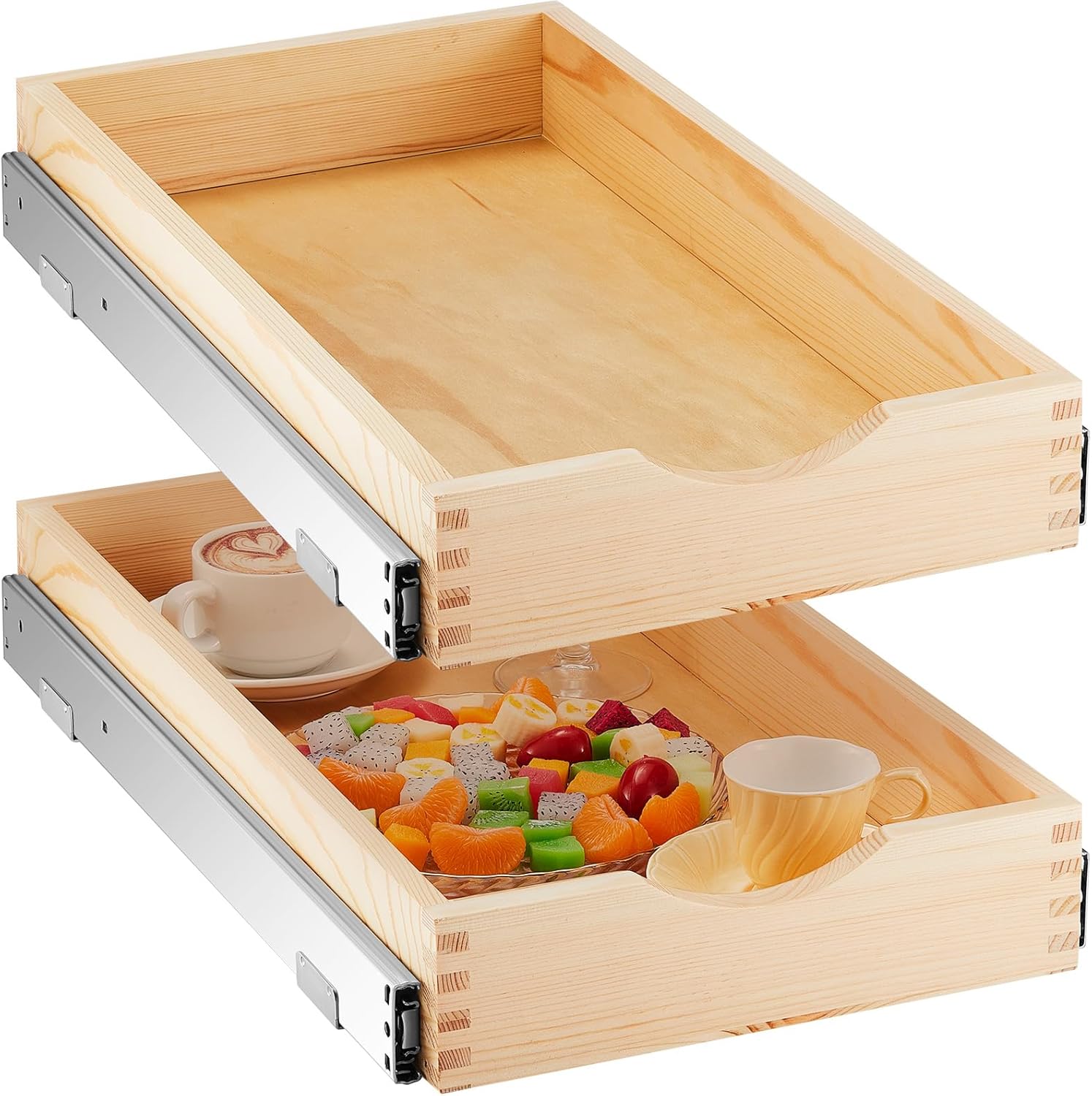 Menkxi Pull Out Tray Cabinet Organizer for Efficient Storage