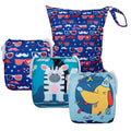 Baby Swim Diapers 3pcs with Wet Bag - Reusable Adjustable Fit