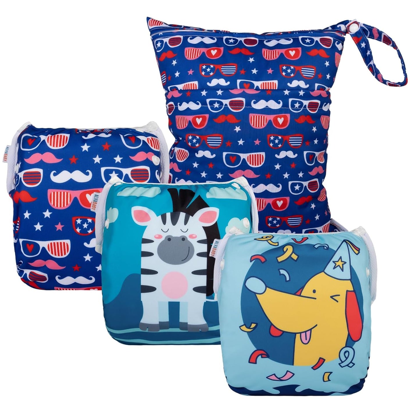 Adjustable Reusable Baby Swim Diapers Set
