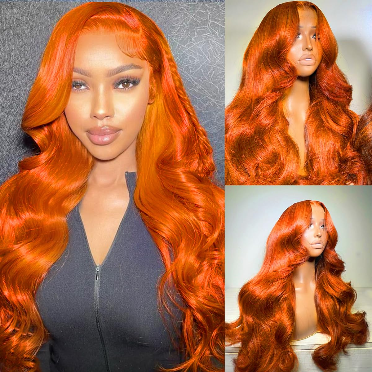 Ginger Orange Lace Front Wigs Human Hair for Stunning Looks