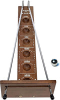 WE Games Shoot The Moon Game, Large 17.5 in Walnut Stain - Retro