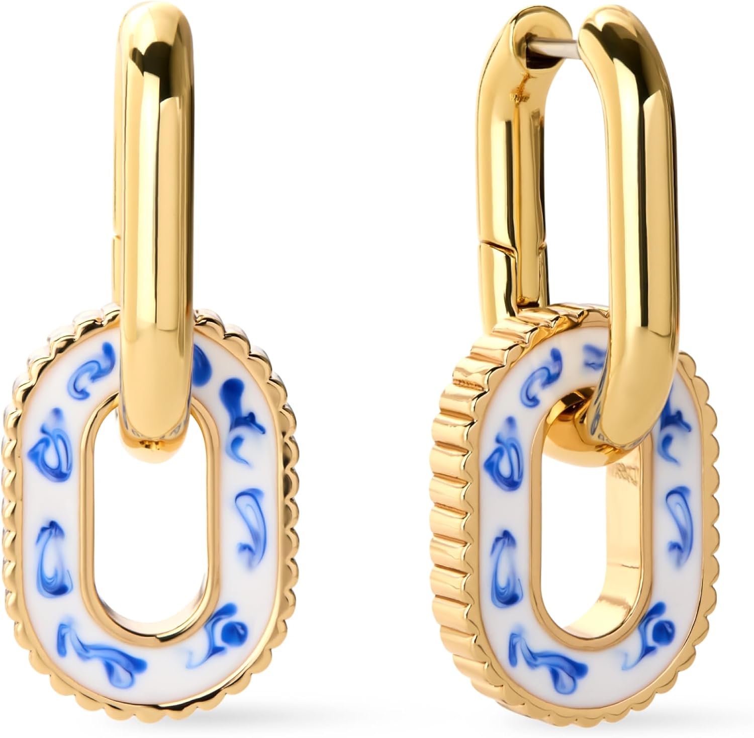 Ana Luisa Ash Double Hoop Earrings - Trendy Two-Tone Jewelry