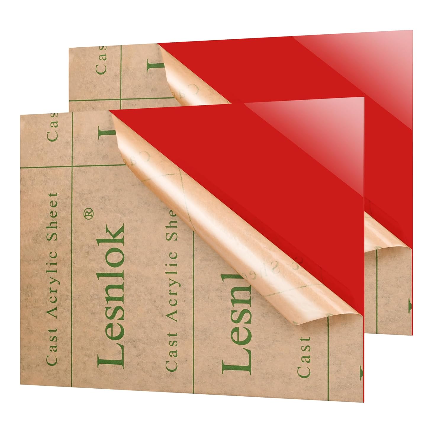 Red Acrylic Sheets 24 x 36 for Laser Cutting and DIY Projects
