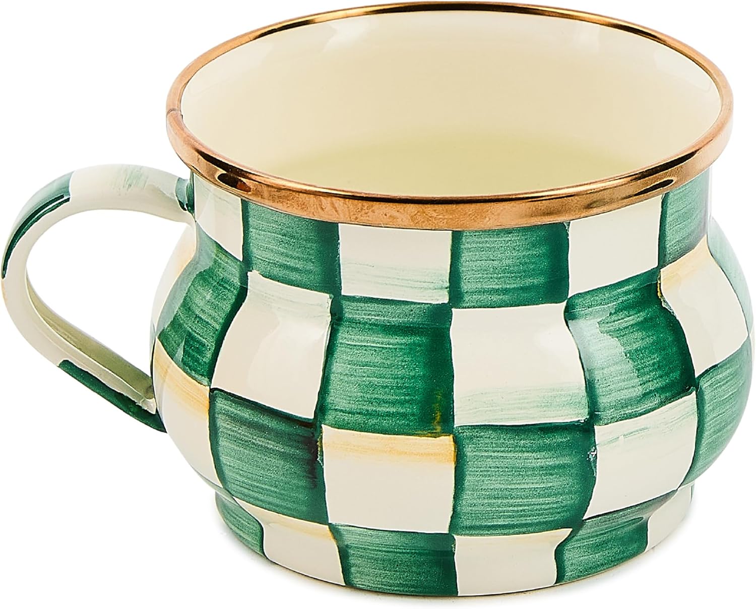 MACKENZIE-CHILDS Enamel Teacup for Unique Coffee and Tea
