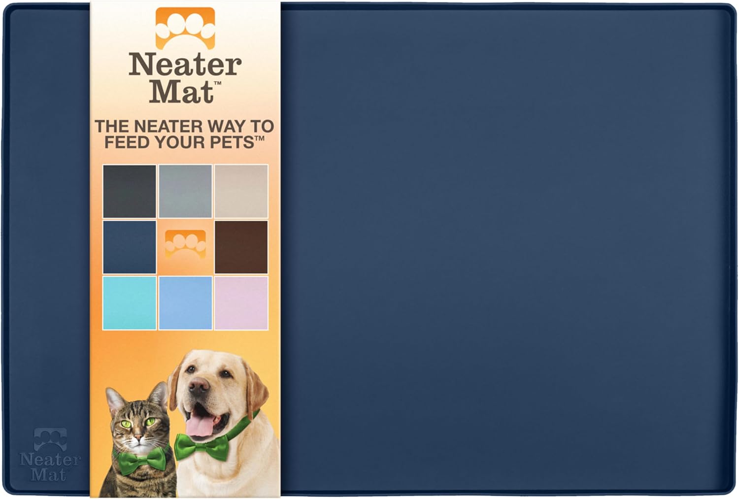 Neater Mat Pet Mats for Food and Water, Waterproof Silicone Tray