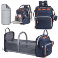 Baby Diaper Bag Backpack with Changing Station - Large Blue