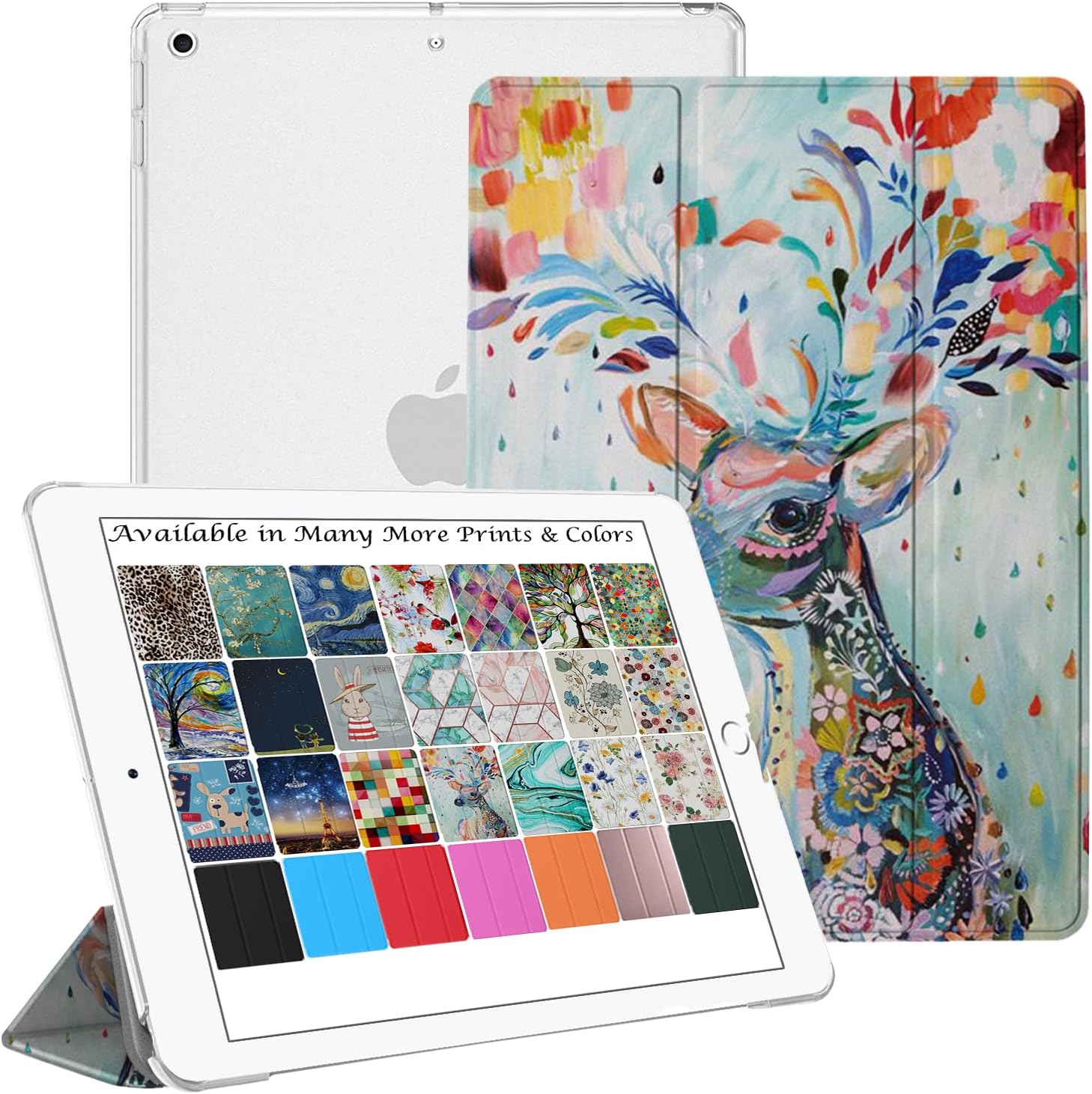 DuraSafe Cases for iPad Mini 5 - Trifold Deer Print Cover