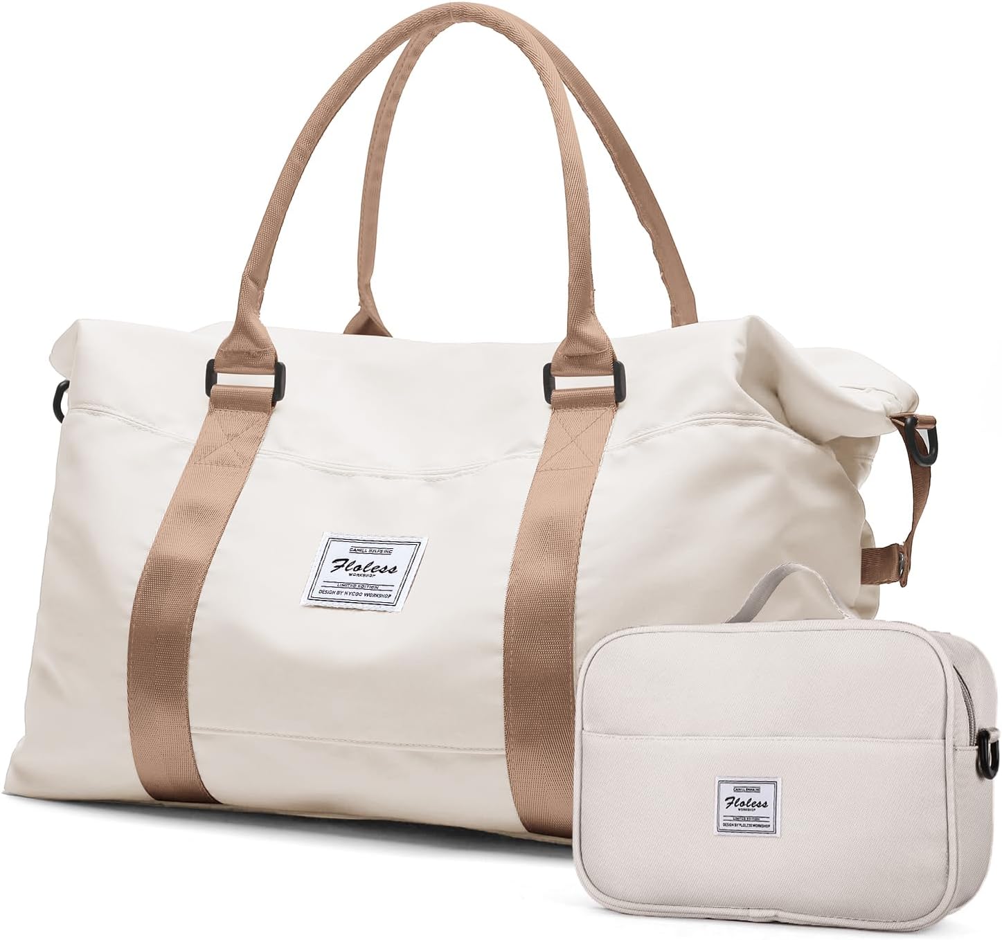 Extra Large Travel Duffel Bag with Toiletry Bag for Women
