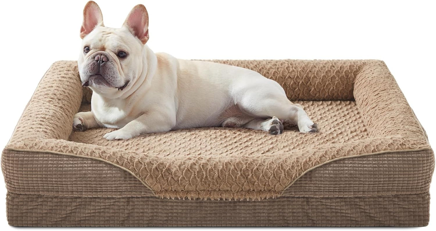 Orthopedic Dog Bed with Egg-Crate Memory Foam for Comfort