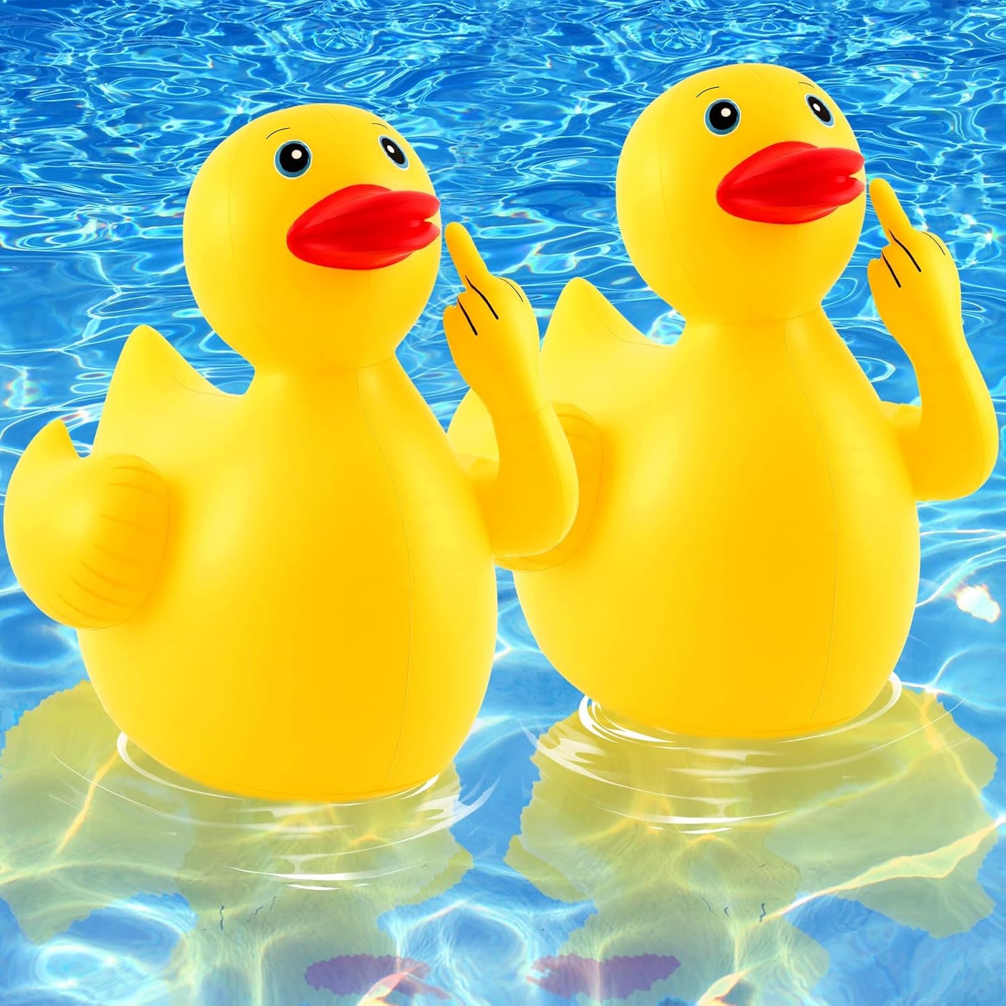 Giant Inflatable Duck Pool Float for Summer Fun and Parties
