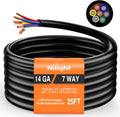 7 Way Trailer Extension Cable 25 ft Traditional SAE - Weatherproof