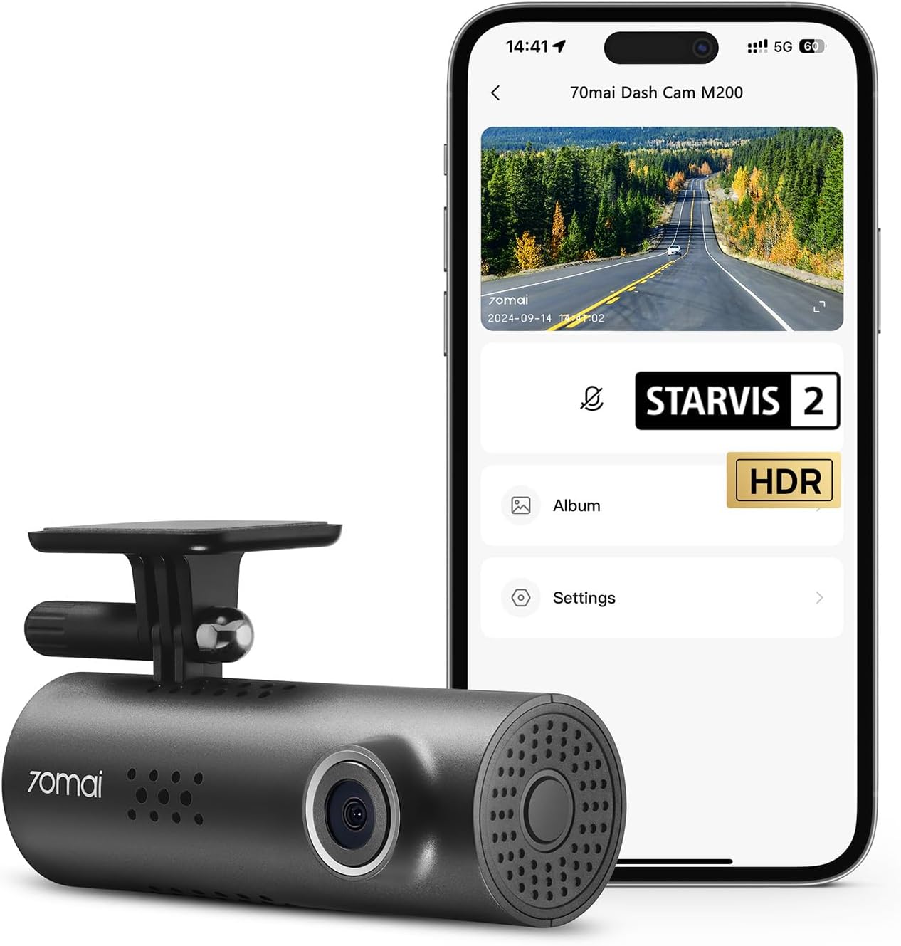 70mai Smart Dash Cam: Crystal Clear Footage!