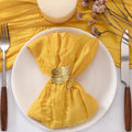 50 Pack Gold Cheesecloth Napkins 21x21 in - Reusable Fall Set