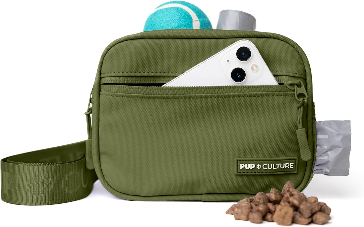 Pup Culture Cross Body Dog Training Treat Pouch for Stylish Walks