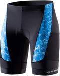 Mens Triathlon Shorts with Adjustable Drawstring and Chamois - Durable