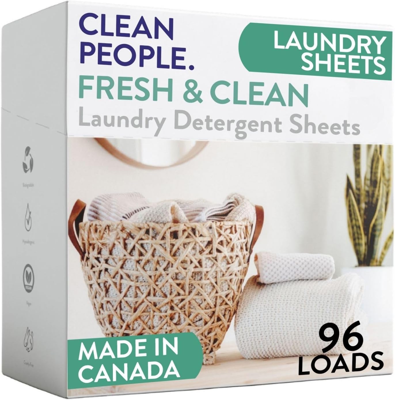 Clean People Laundry Detergent Sheets - Eco-Friendly & Effective