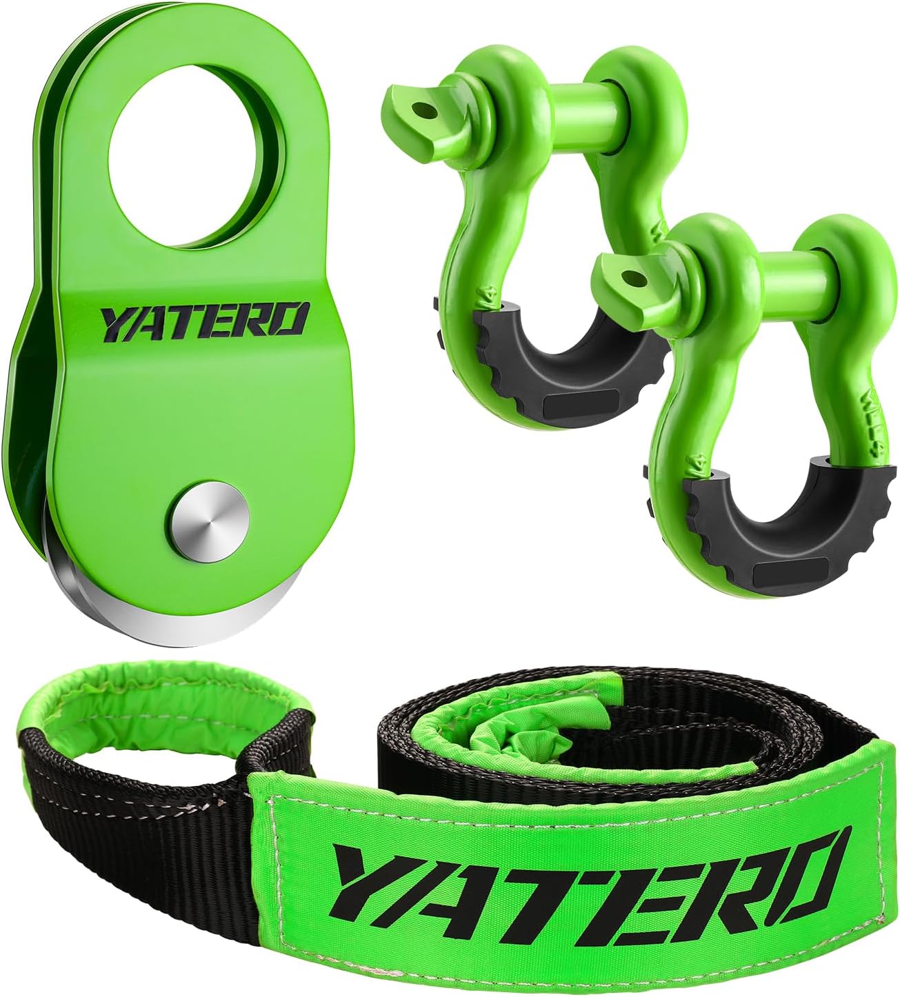 Off Road Recovery Kit with Heavy Duty Snatch Block and Straps