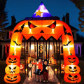 12FT Halloween Inflatable Archway Pumpkin Arch - Lighted Yard Decor