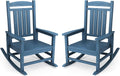 KINGYES Oversized Patio Rocking Chair Set of 2 - Spacious Comfort