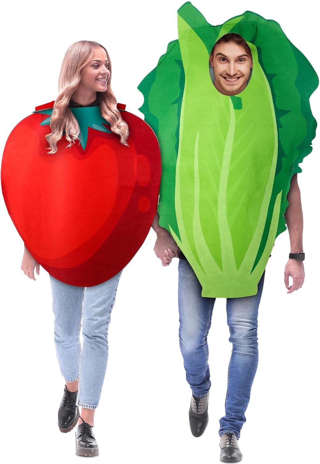 Couples Halloween Costumes for Adults - Fun Lettuce and Tomato