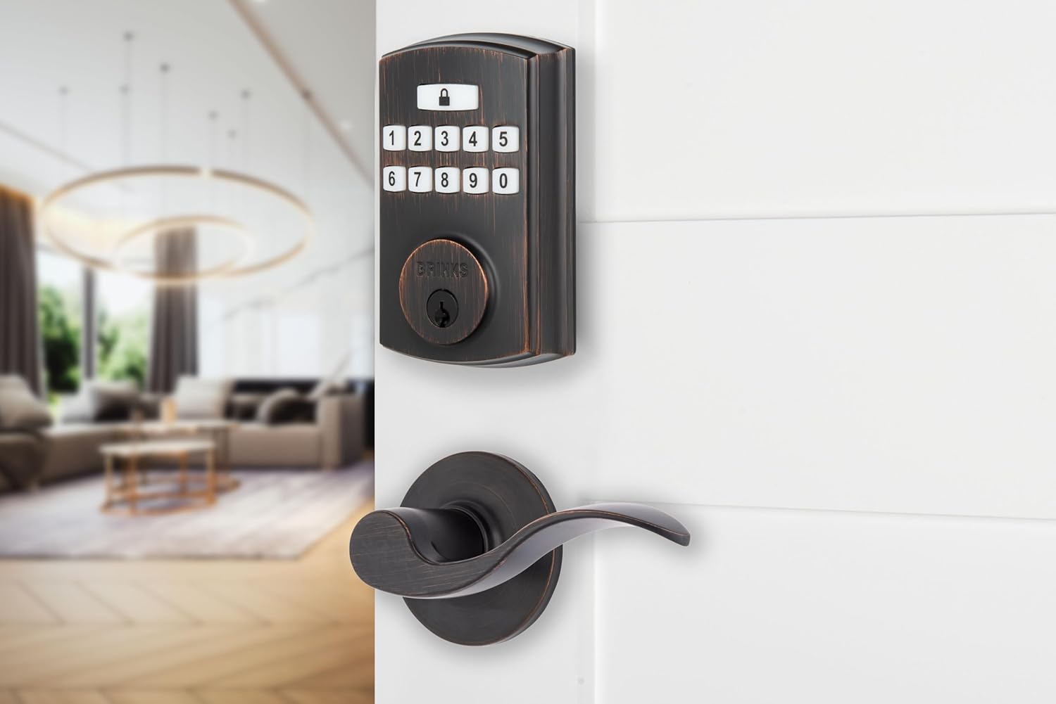BRINKS Keyless Entry Door Deadbolt with High-Security Features