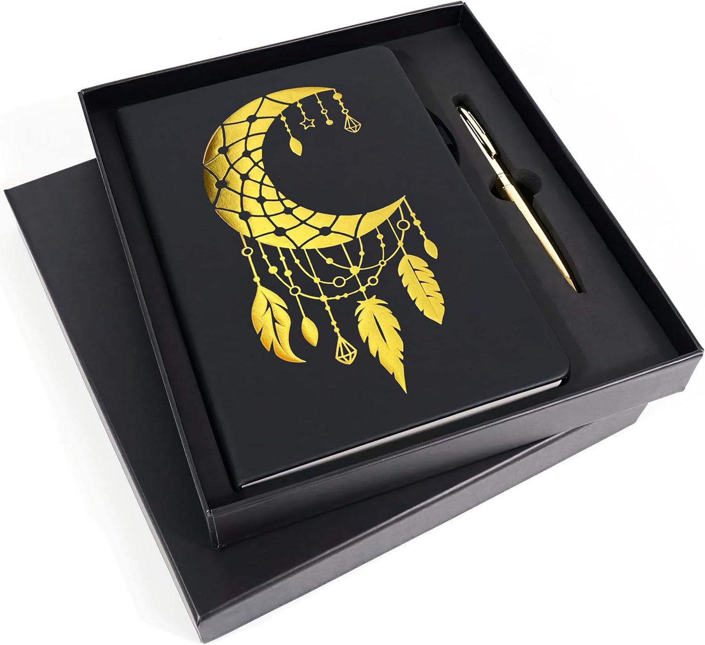 Veway Moon Dream Catcher Journal and Pen Gift Set for Writers