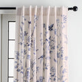 Maison d' Hermine Cotton Curtain Panel 50in x 96in Neo Ipomee Beige