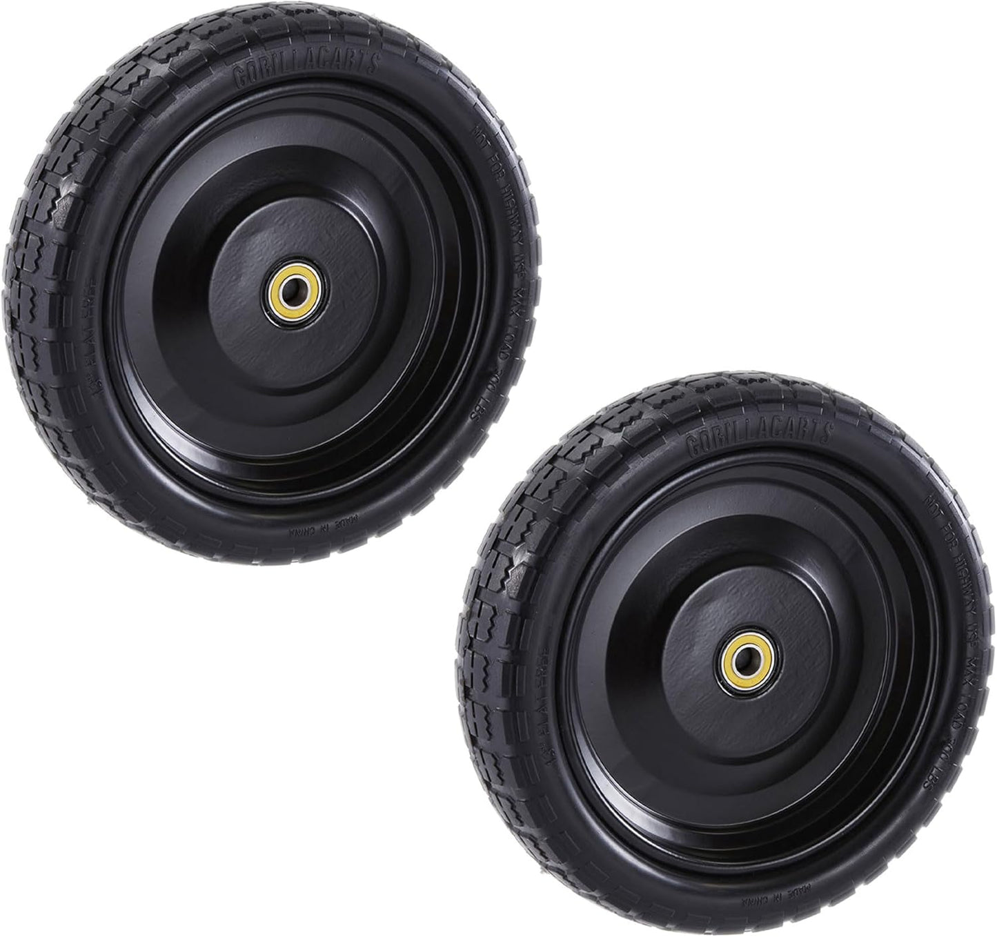 Gorilla Carts 13 Inch No-Flat Replacement Tires for Utility Wagons