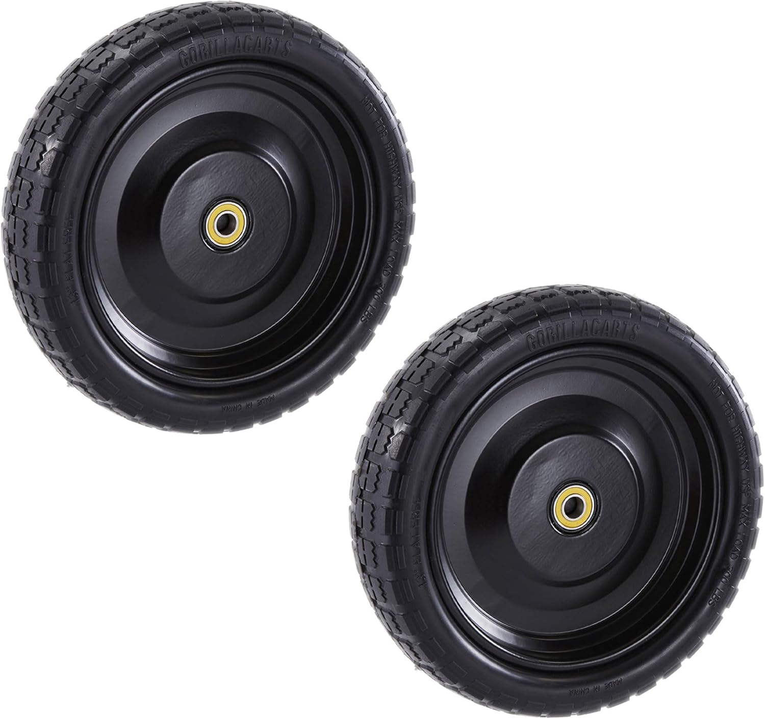 Gorilla Carts 13 Inch No-Flat Replacement Tires for Utility Wagons