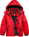 Boys Waterproof Ski Snow Jacket with Fleece Lining - Warm & Windproof