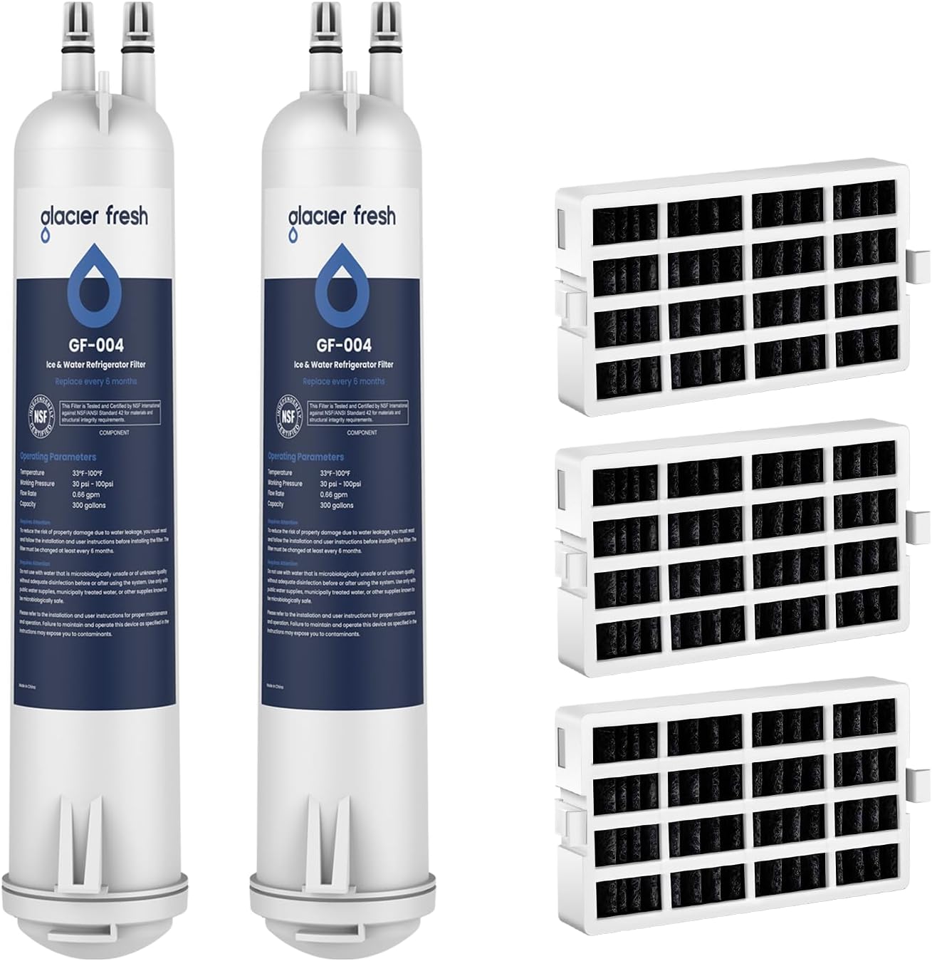 GLACIER FRESH Compatible Water Filter for Refrigerator Use