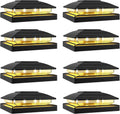 Solar Post Cap Light for 4x4/5x5/6x6 Posts - Warm & Cool LEDs