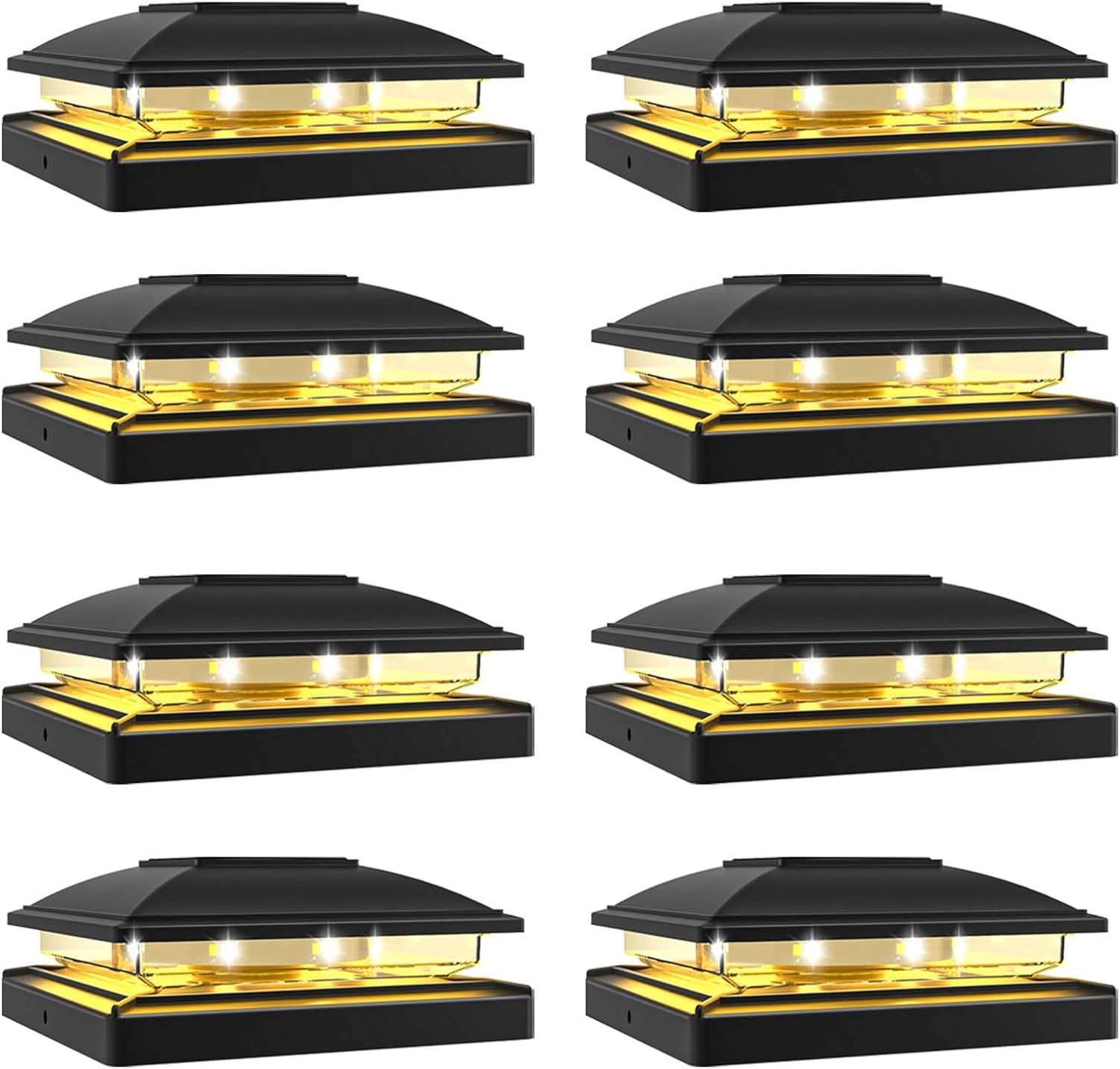 VOLISUN Solar Post Cap Light Outdoor for 4x4/5x5/6x6 Posts