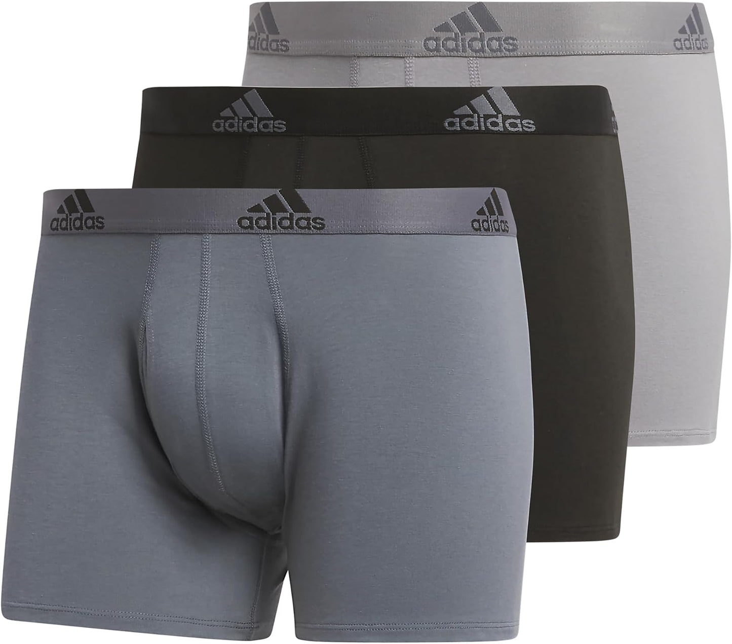 adidas Men's Stretch Trunk Underwear (3-Pack) - Active Comfort