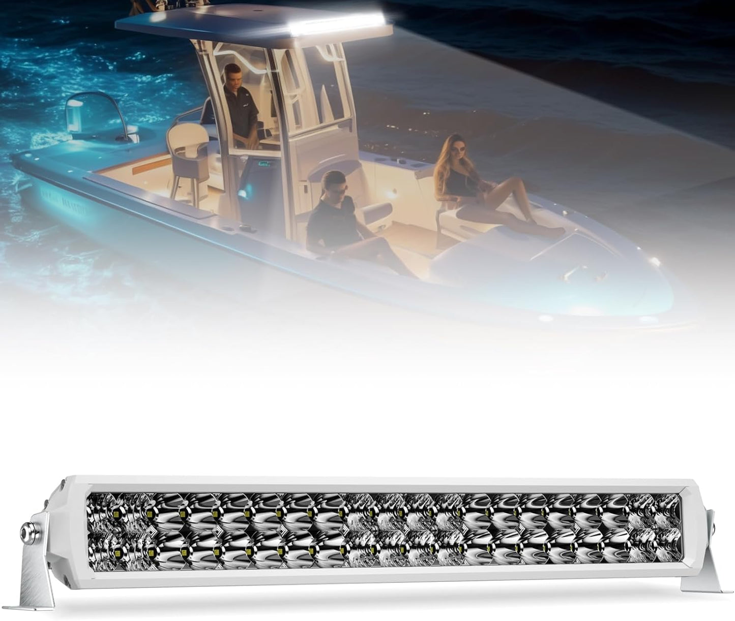 Double Row LED Light Bar 22 Inch High Bright 200W for Off-Road