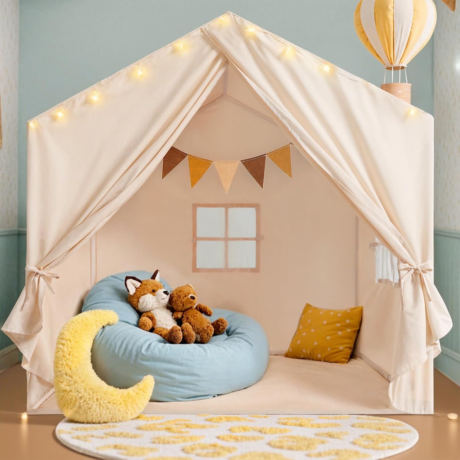 Kids Tent with Star Lights for Indoor and Outdoor Fun
