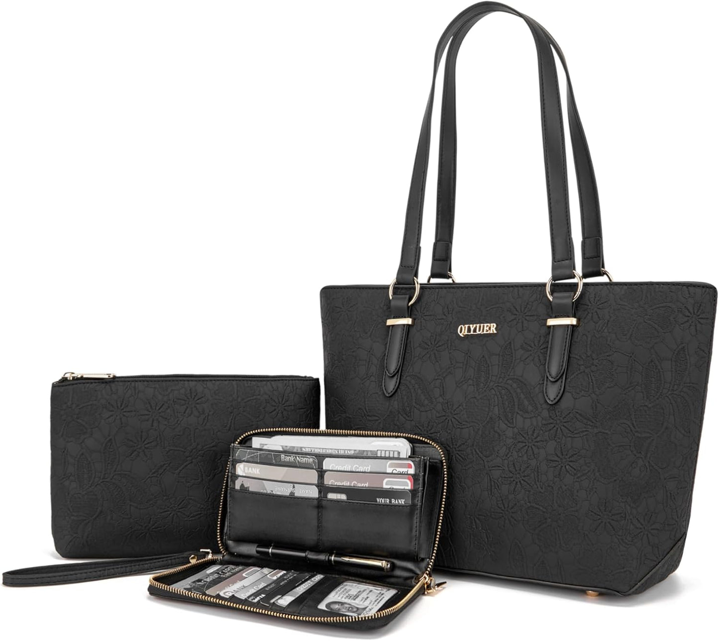 Stylish Purses And Wallets Set For Women Work Tote Handbags