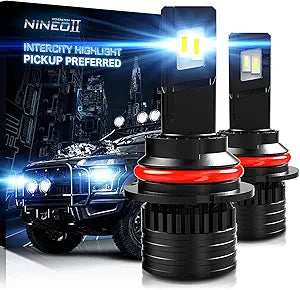 9007 LED Headlight Bulbs - Ultra Bright 24000LM Conversion Kit