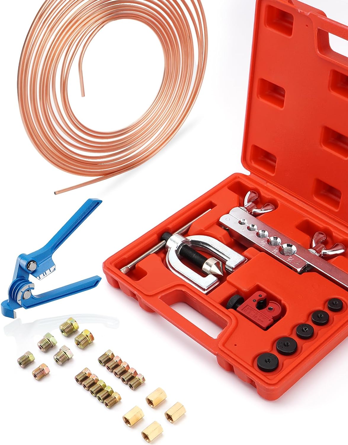 25 ft Copper Coated Brake Line Kit with Flaring Tool and Bender
