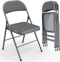 VINGLI Folding Chairs with Padded Seats for Comfort and Style