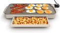 Bella 10 in x 20 in Electric Griddle with Warming Tray - Family Size