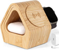 Bamboo Wireless Charging Station for Apple - 3-in-1 MagSafe Stand